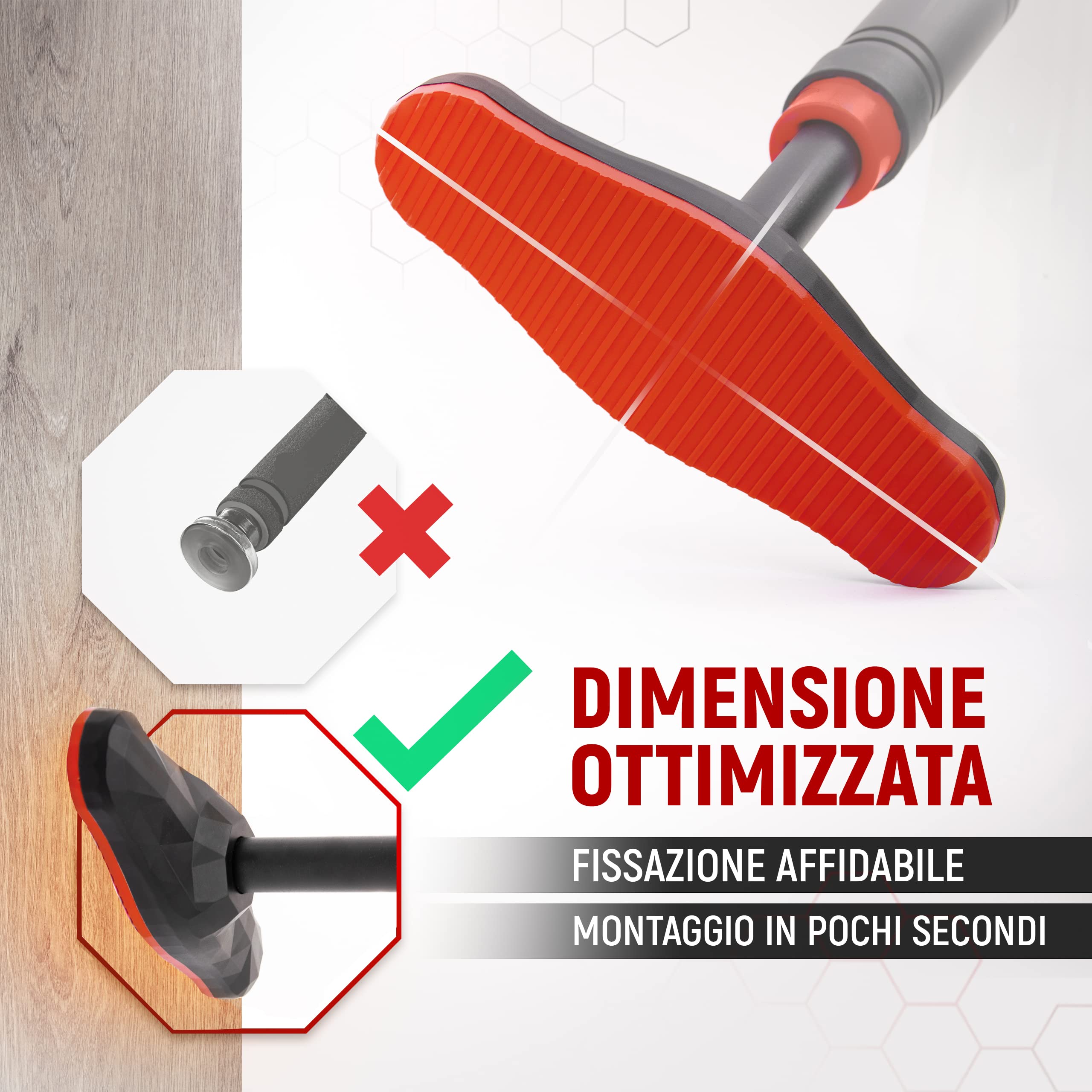 Barra Per Trazioni A Parete Multifunzione 200 Kg – Acciaio Inox Con Braccioli E Schienale Imbottiti, Bianco, 95x77 Cm - 2