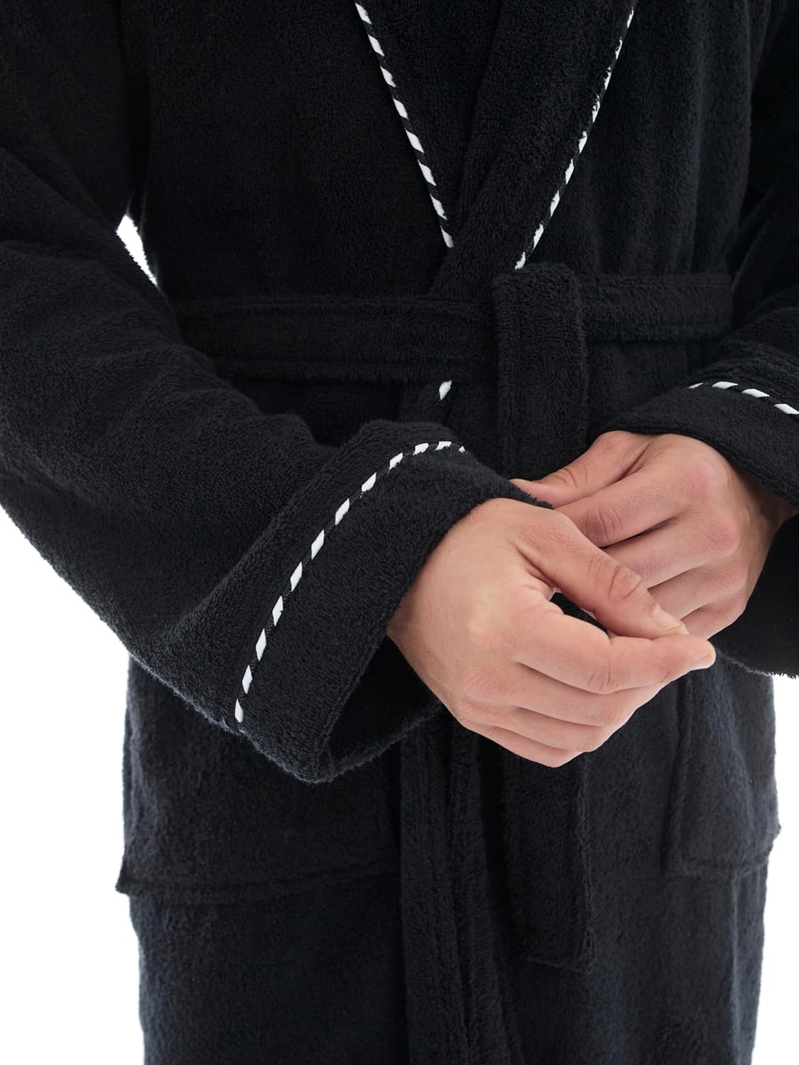 Luxurious Men's Robe, 100% Turkish Cotton, Bathrobe Men, Long Spa Robe