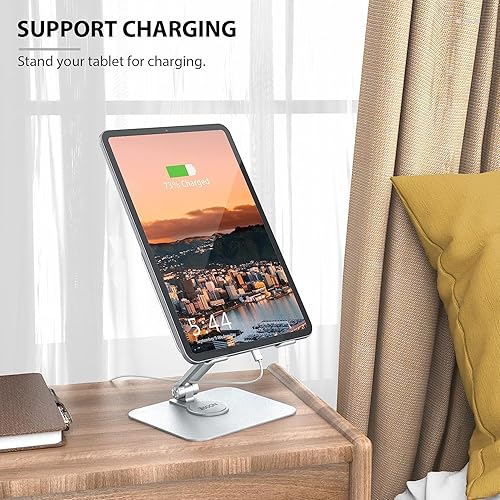 Miniatura 2 de BSOON Soporte para iPad, soporte ajustable para iPad, soporte para tableta de escritorio compatible con iPad 2021 Pro 12.9, 11, 10.5, 9.7, iPad Air