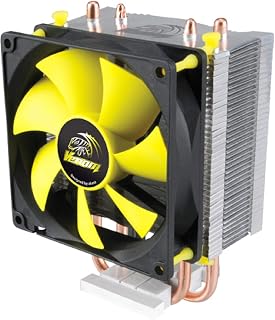 Akasa Venom Pico | Resfriador de CPU | Intel LGA115x, AM4, AM5 | Dissipador de calor de alumínio | Heatpipes de Cobre