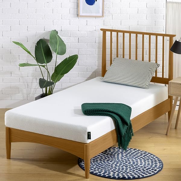 ZINUS 5 Inch Memory Foam Mattress, Twin, Fiberglass-Free, Medium Firmness, Day, Trundle & Bunk Bed Compatible, Certified