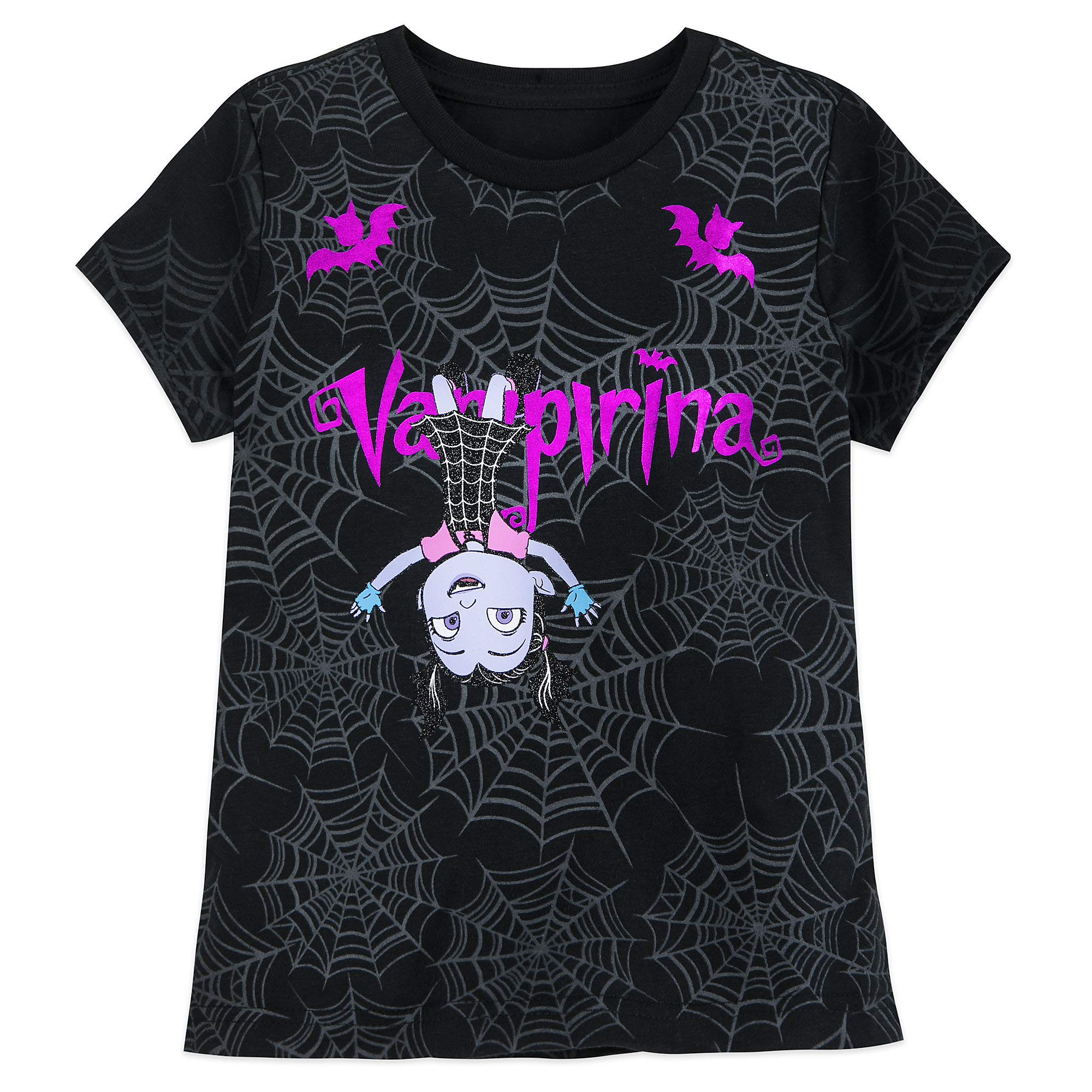 Disney Minnie Mouse - Camiseta de Halloween para niñas, multicolor que brilla en la oscuridad