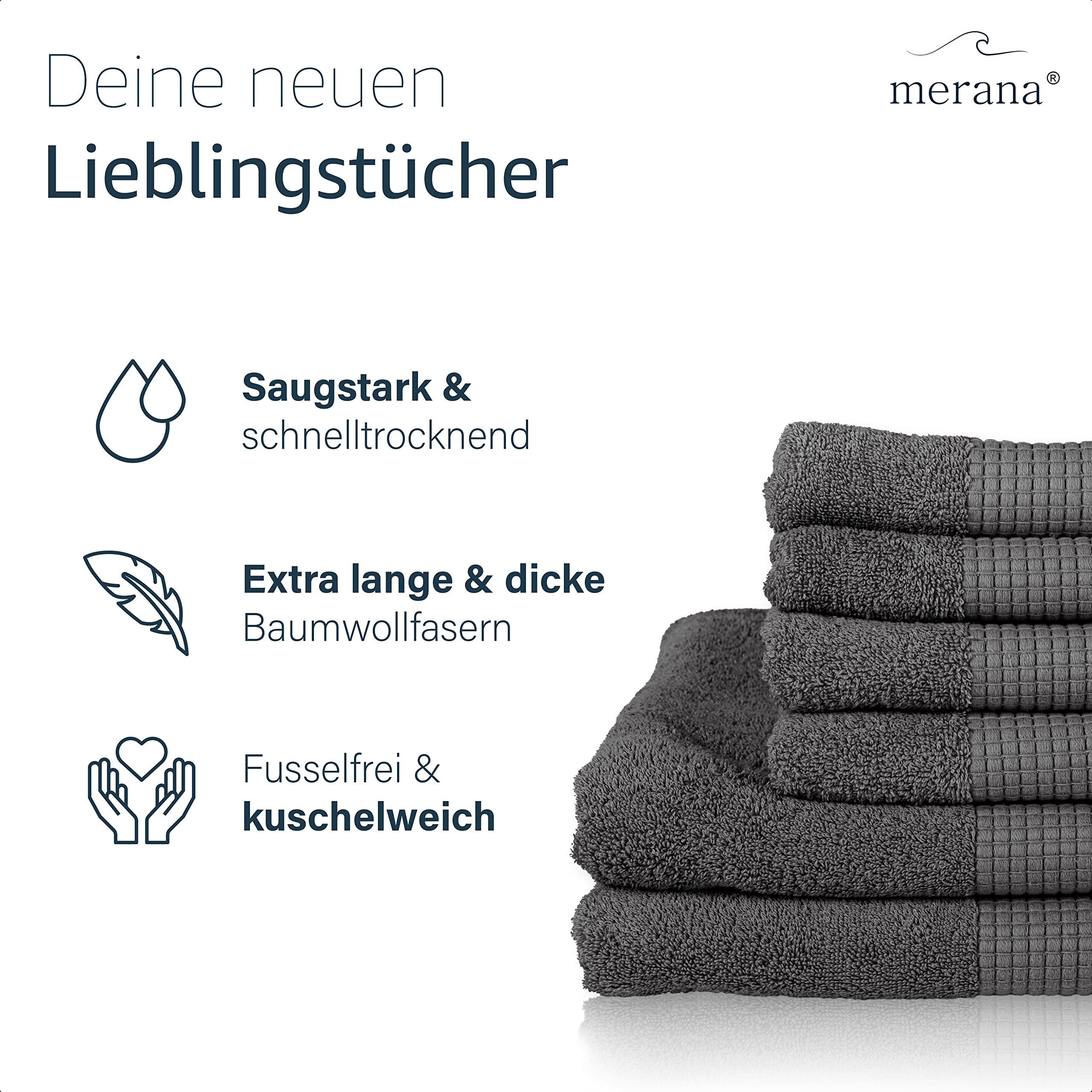 Merana Rome Sauna Towel for Men and Women 590 GSM Absorbent - Image 2