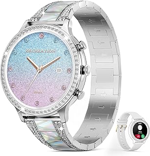 ZKCREATION Smart Watch for Women Men Bluetooth Call Watch Smartwatch for Android iOS Touch Screen Smartwatch Blood Pressure Watch Activity Tracker Fitness Watch with Heart Rate Sleep Monitor