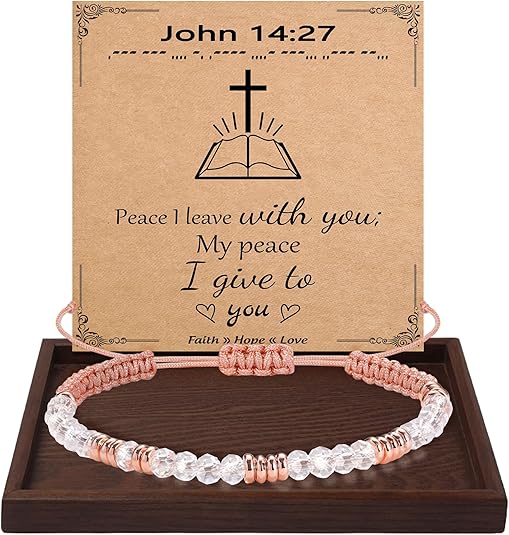 Btysun Morse Code Bracelets for Women Christmas Gift Stocking Stuffers for Teens Pink Braided Bracelets Inspirational Best Friend Birthday Gifts for Her High School Graduation Gifts for Her 2025 Mom Bracelet Jewelry