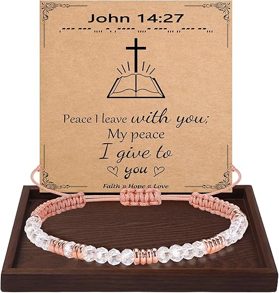 Btysun Morse Code Bracelets for Women Christmas Gift Stocking Stuffers for Teens Pink Braided Bracelets Inspirational Best Friend Birthday Gifts for Her High School Graduation Gifts for Her 2025 Mom Bracelet Jewelry