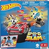 Hot Wheels Build ‘N Slam Kids Game with Buildable Classic Cars, Fix it Fast or Watch it Blast, 1 to 3 Players