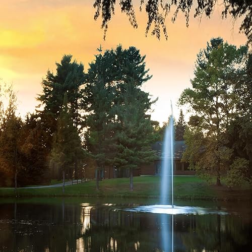 Miniatura 3 de Scott Aerator Fuente Gusher 1/2 HP 115V Aireador de estanque con cable eléctrico de 70 pies | Fuente decorativa para estanques | Fuente de aireación