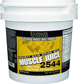 Ultimate Nutrition Muscle Juice, Weight Gain Drink Mix - Mass Gainer Workout Powder for Men & Women - Supplement for Lean Muscle Growth & Immune Support with 55g Protein - Banana, 13.2lb