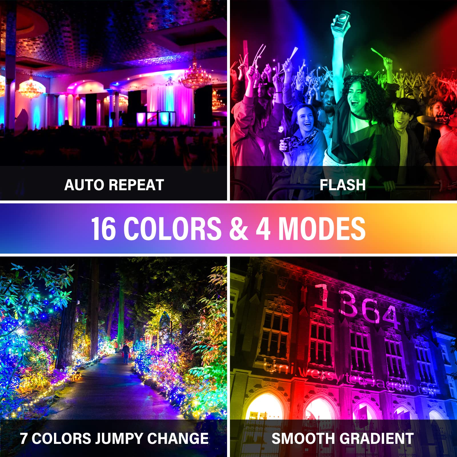 Willpower LED Schijnwerper Buiten 100W 10000LM LED Spotlight met Bewegingsmelder 6000K Koud Wit Buitenspot IP66 Waterdichte 80V-260V LED-Spot voor Sportveld Tuin Binnenplaats Garage Erpakking Gazons