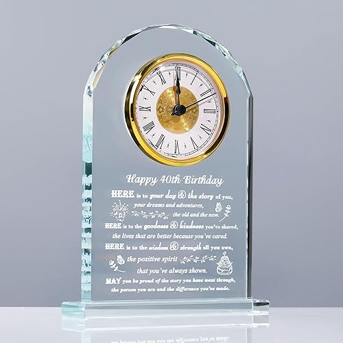 Miniatura 9 de Movdyka Regalos de 80 cumpleaños para mujeres y hombres – Reloj de cristal personalizado 1946 regalo de cumpleaños de 80 años para ella él – Ideas
