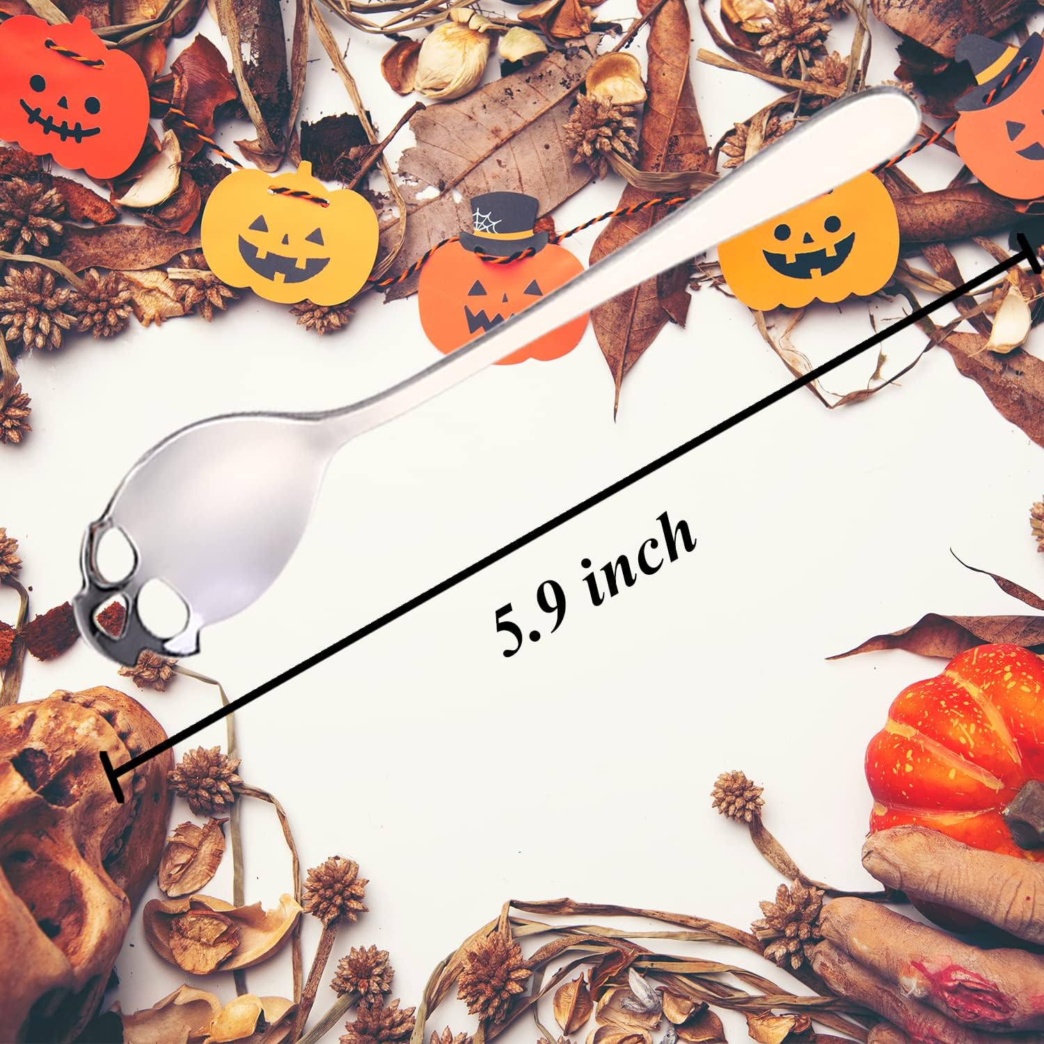 TripleLife Skull Sugar Stainless Steel Spoon Set