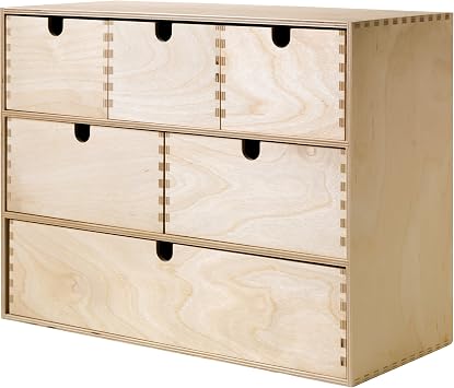 ProTuning IKEA MOPPE mini chest of drawers, 42x18x32 cm, birch plywood