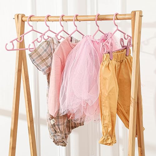 Miniatura 95 de Hsei Baby Hangers with Clips, Plastic Kids Pants Hangers for Nursery Closet, Top and Bottom Clothes Hanger Set for Newborn Child Infant Toddler Boys