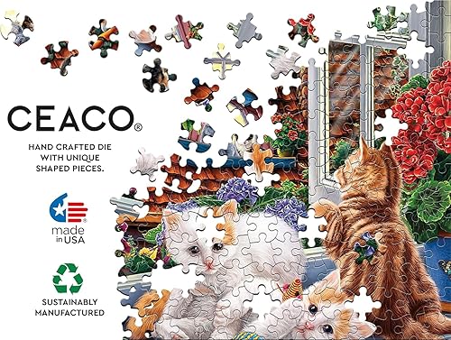 Miniatura 5 de Ceaco - Harmony - Image World - Gatitos en la luz de la luna - Rompecabezas de 500 piezas