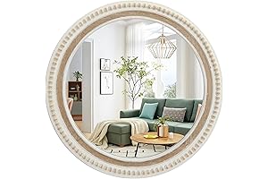 Boho Round Mirror: Add a Touch of Rustic Elegance to Your Space