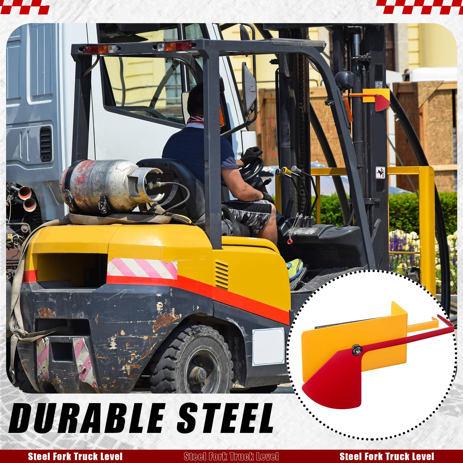 Forklift Fork Level Indicator - Steel Mast Attachment -5