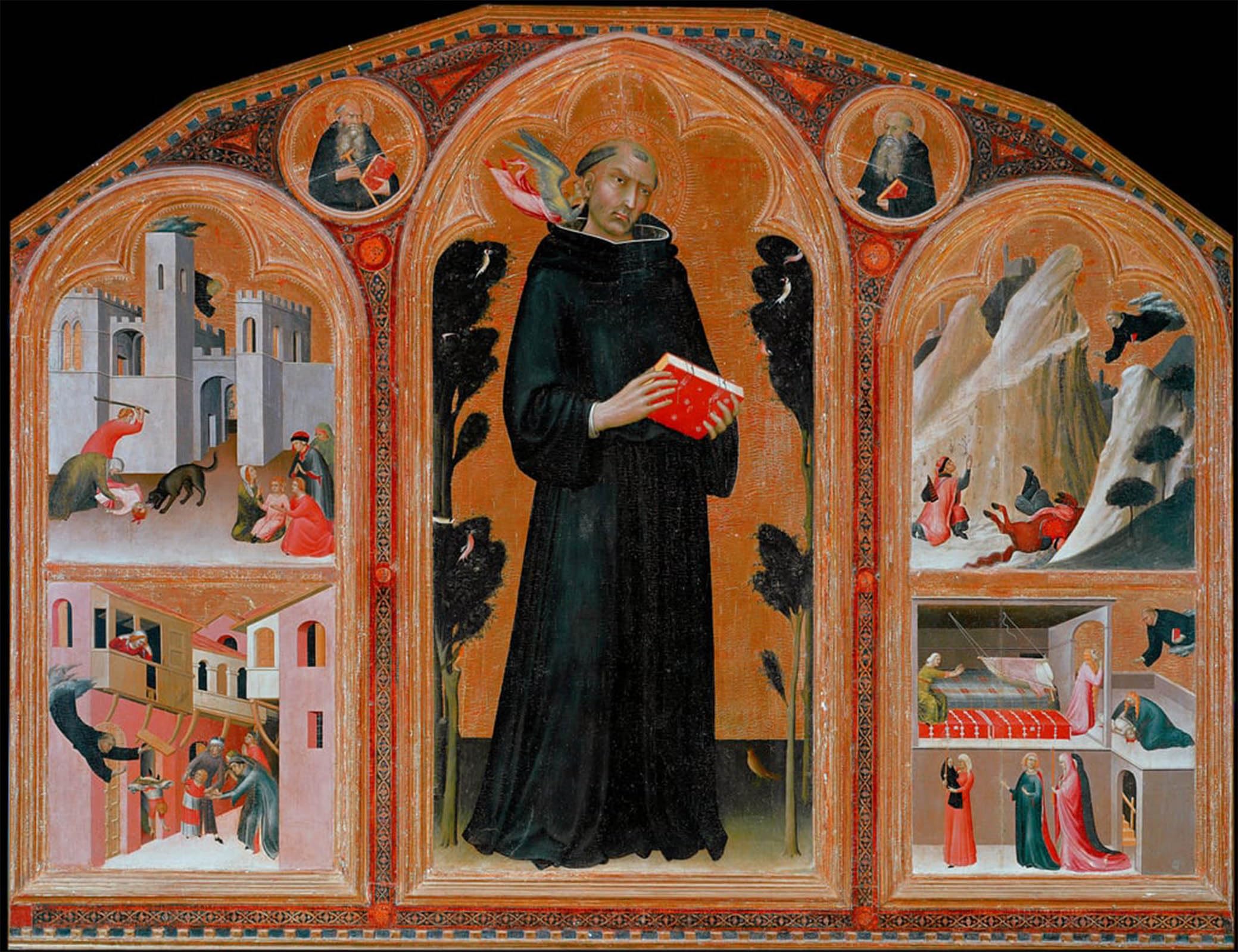 ARTXLXXBN Famous Art Print Poster Vintage Wall Art the Italian Monk Agostino Novello Said He Panormitano by Simone Maritini Canvas Art Poster for Home Decor 60x90cm