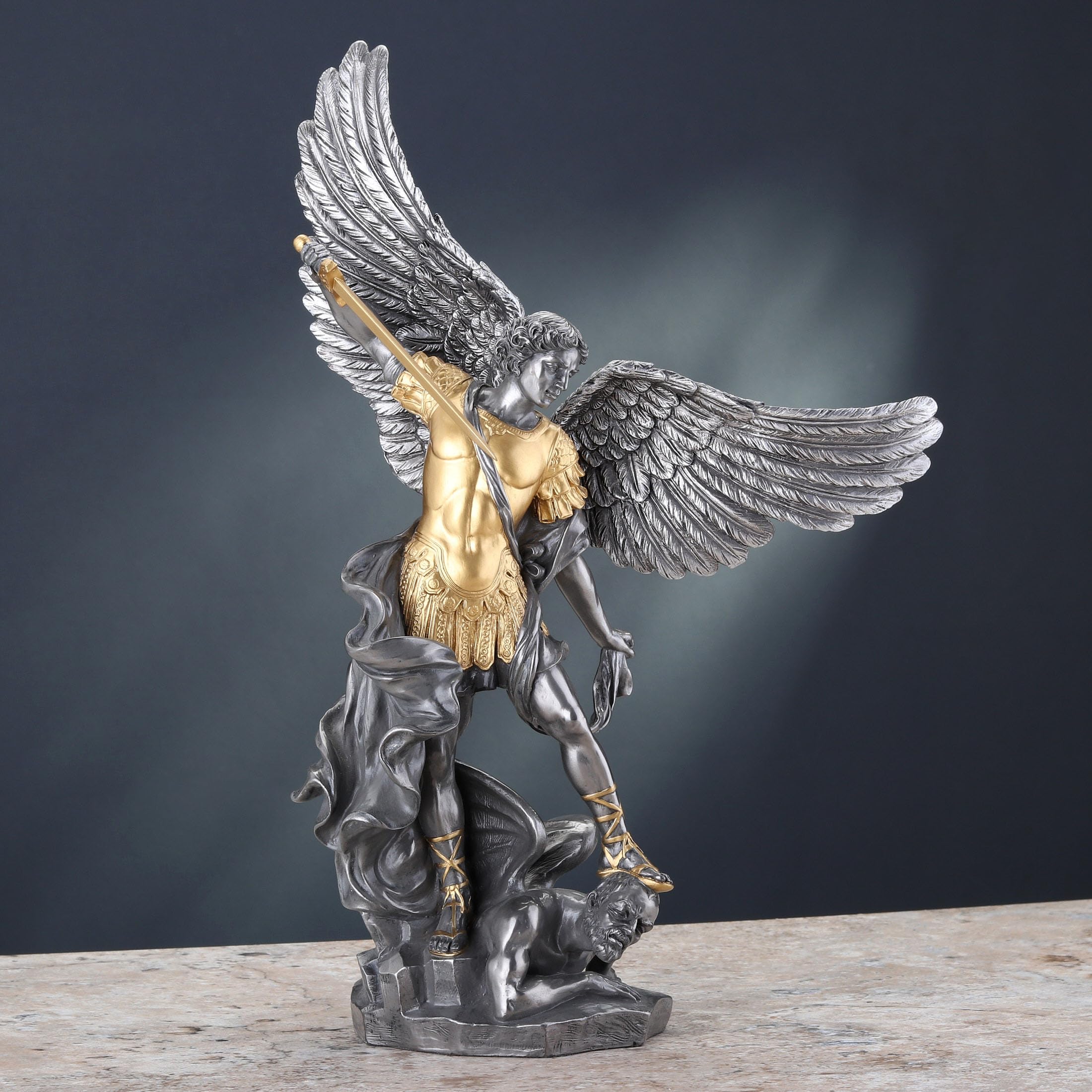 Amazon.com: Veronese Design 14 5/8 Inch Saint Michael Tramples