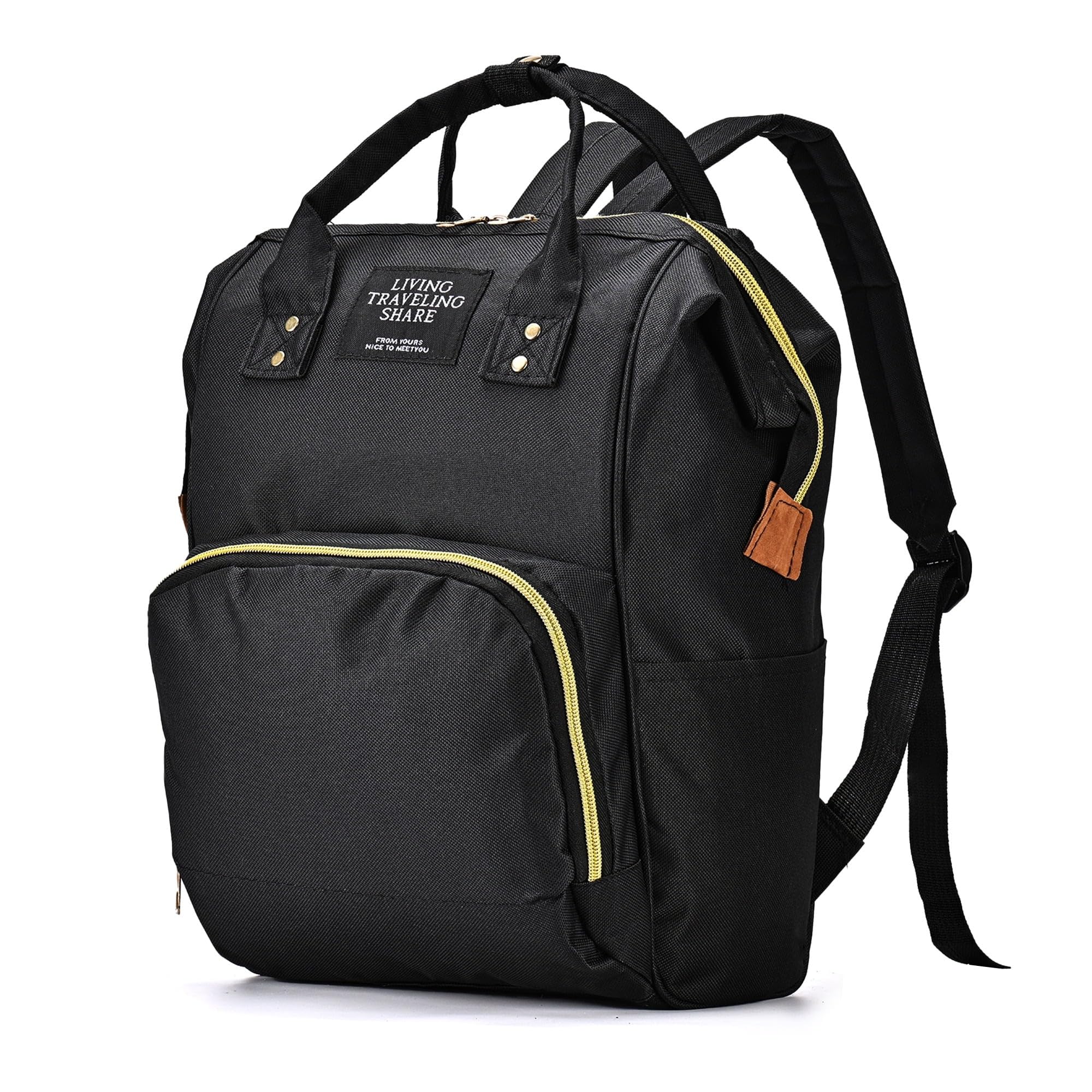 MOMAI IMPEX Diaper Bag Backpack, Large Capacity, (Multi Color), Multi-Pocket Design Diaper Bag Large Capacity Mommy Backpack Baby Nappy Tote Bags Multi-Function Travelling Backpack-image-11