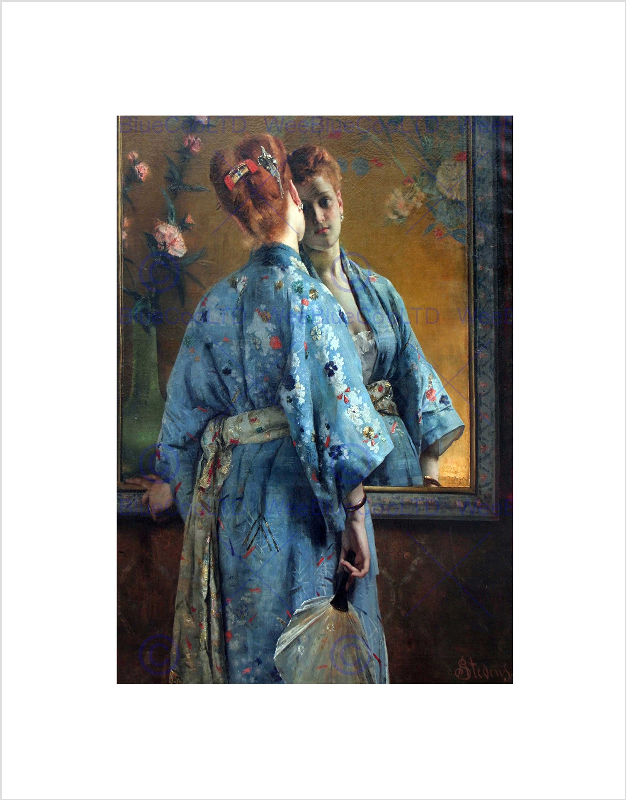Amazon｜Alfred Stevens La Parisienne Japonaise Picture Wall