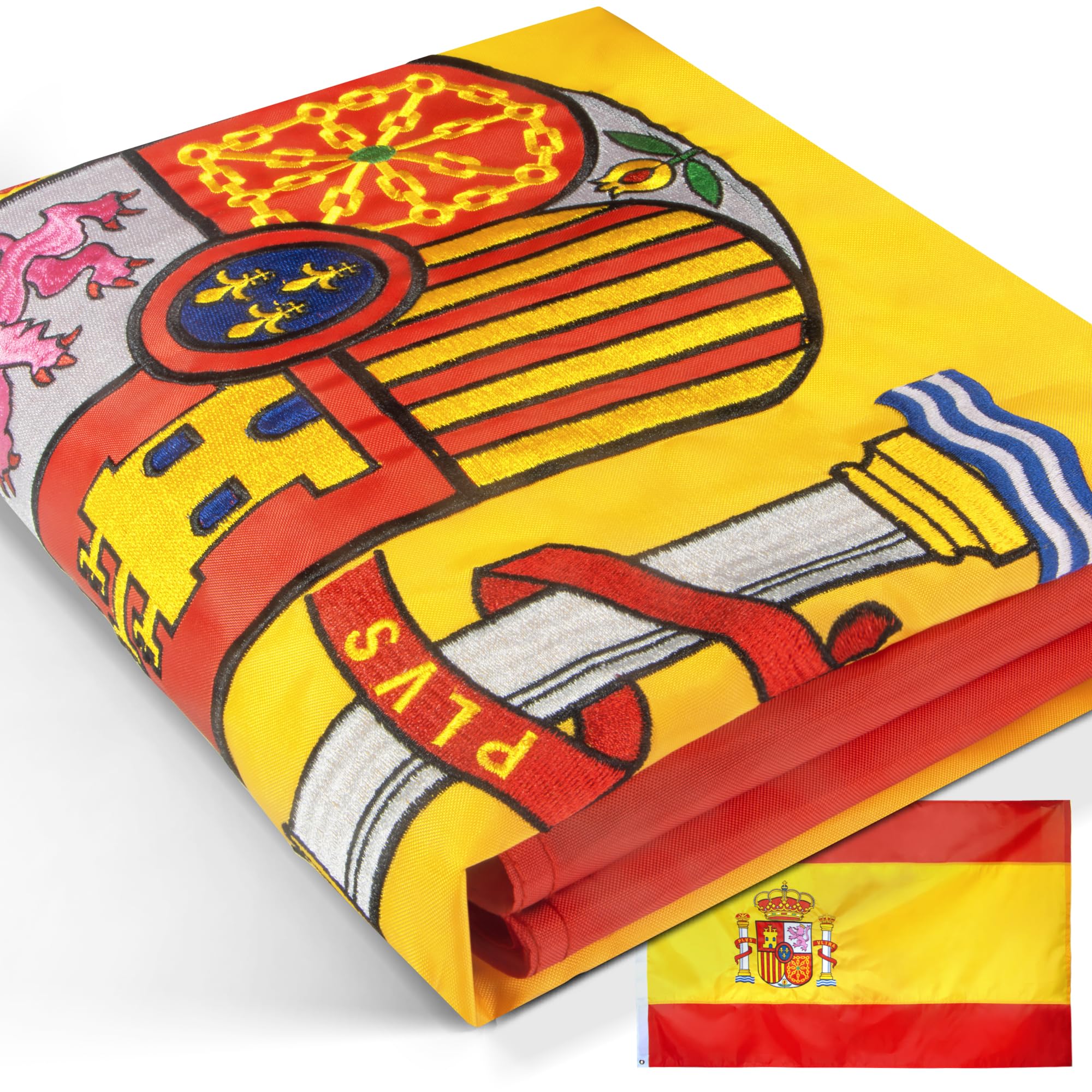 Drapeau d'Espagne 0,9 x 1,5 m en nylon haute densité EverStrong