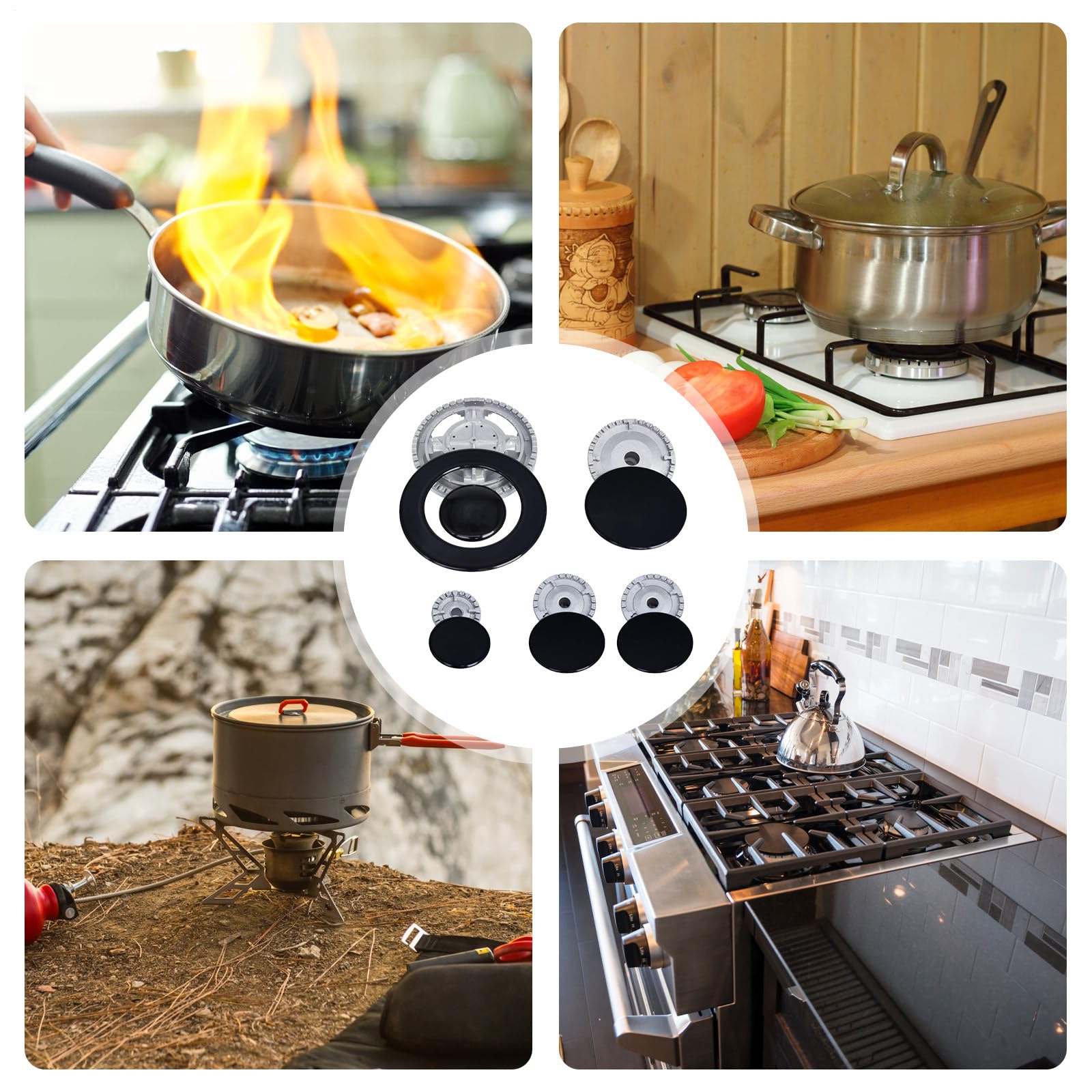 Couverture de brûlure pour de cuisson - Couvertures HOB Raised Rethol pour