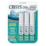 CloSYS Oral Breath Spray, Sugar Free Mouth Spray for Bad Breath, pH Balanced Mint Flavored 0.31oz (3 Count)