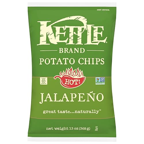 Vista 191 de Kettle Brand Papas fritas, papas fritas con ajo y parmesano, 7.5 onzas (paquete de 12)