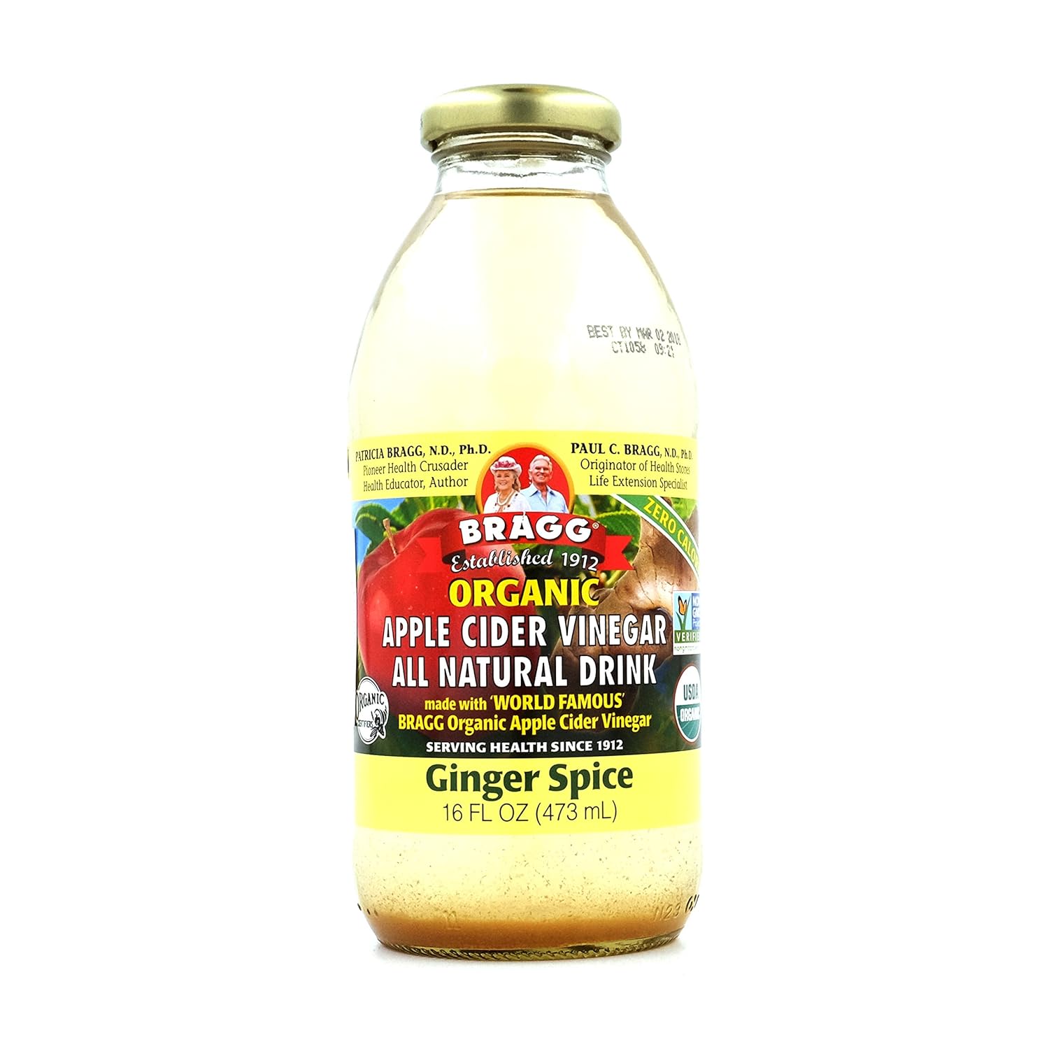 Bragg Apple Cider Vinegar Drink, Ginger Spice, 16-ounces (Pack of6)