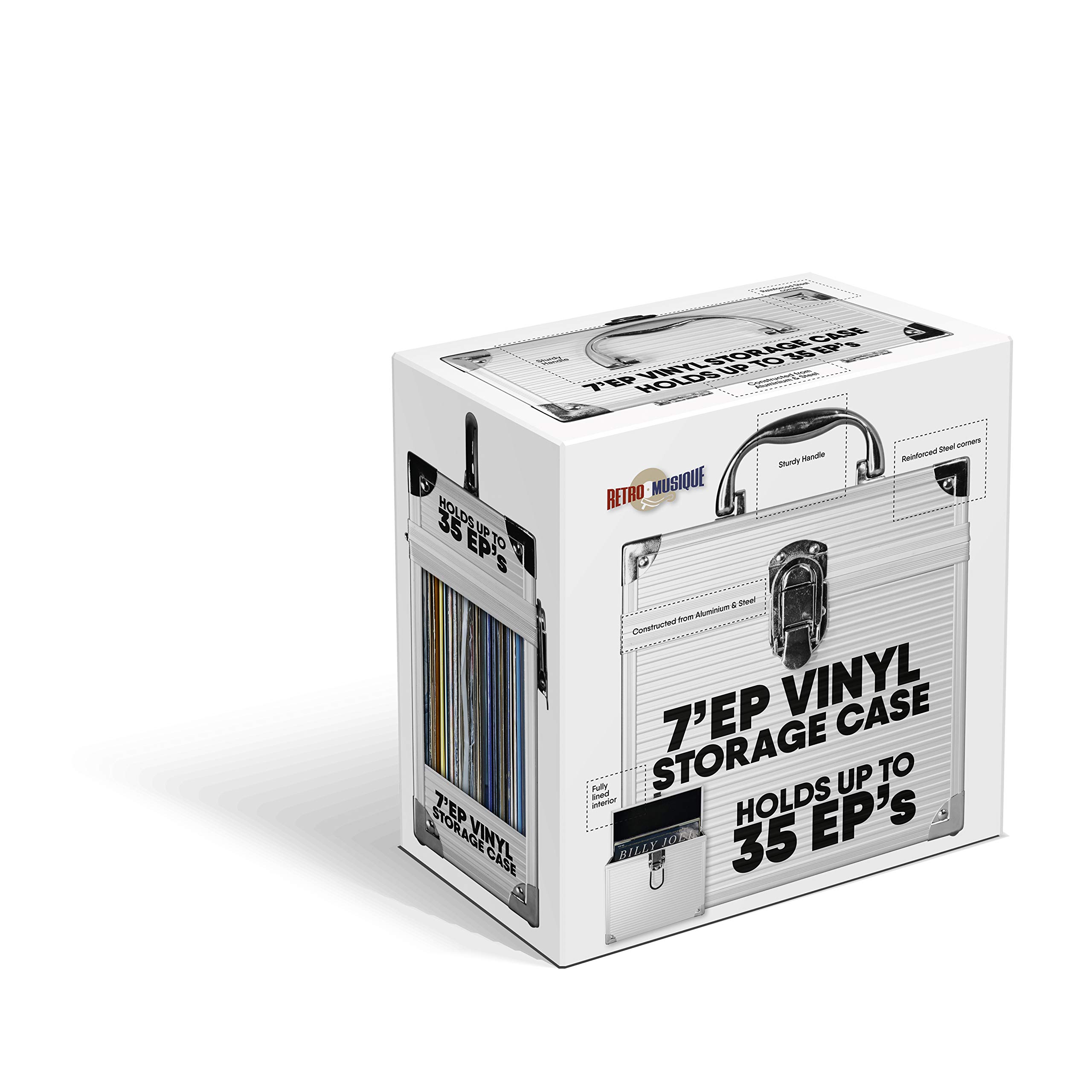 Kit per la pulizia dei dischi in vinile con custodia in vinile da 7" e EP per mantenere il vinile sicuro e incontaminato.