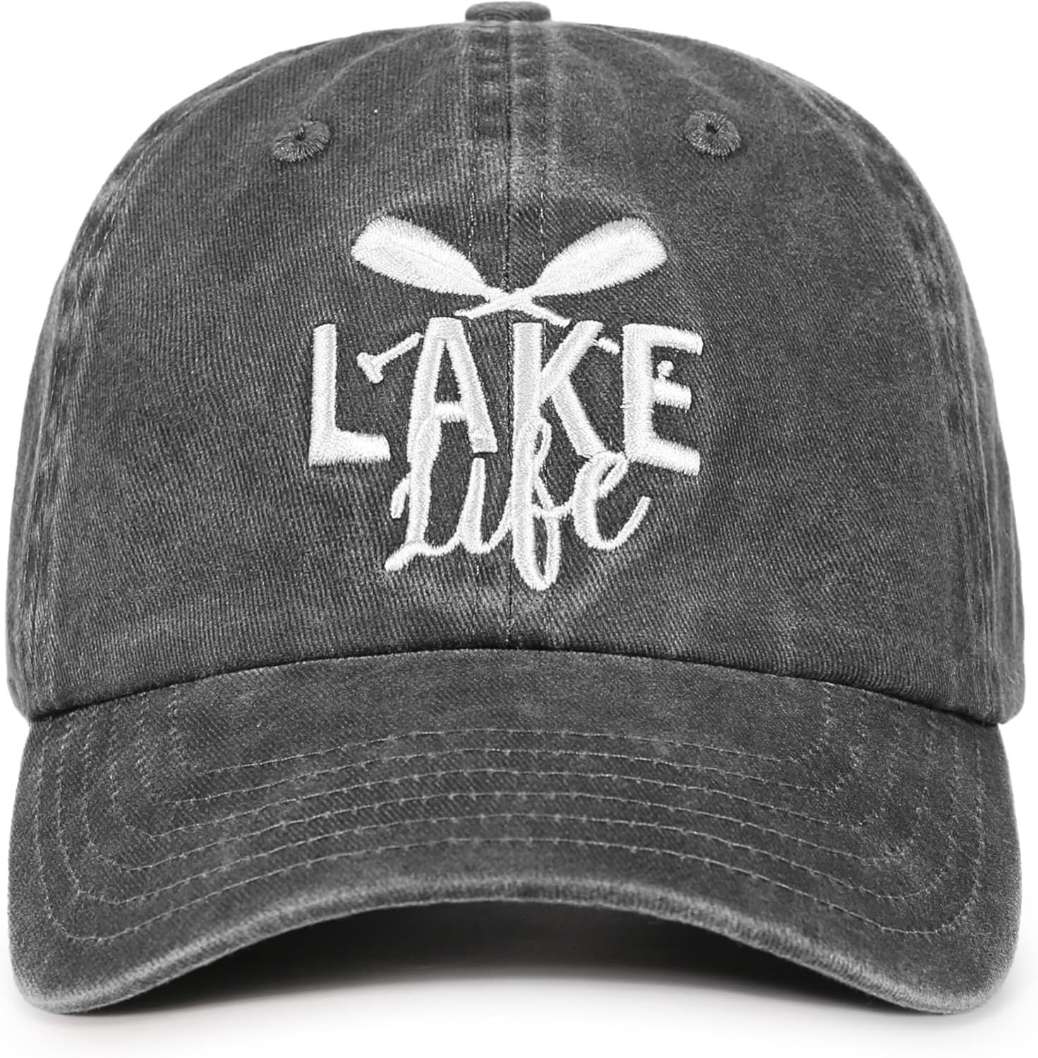 InnoBeta Lake House Gifts for Women, Lake Stuff for Lake Lovers, Lake Theme, Adjustable Vintage Baseball Cap Washed Cotton Embroidered Hat, Lake Life