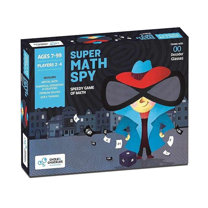 Buy Chalk and Chuckles Super Math Spy Mental Maths, Educational Game