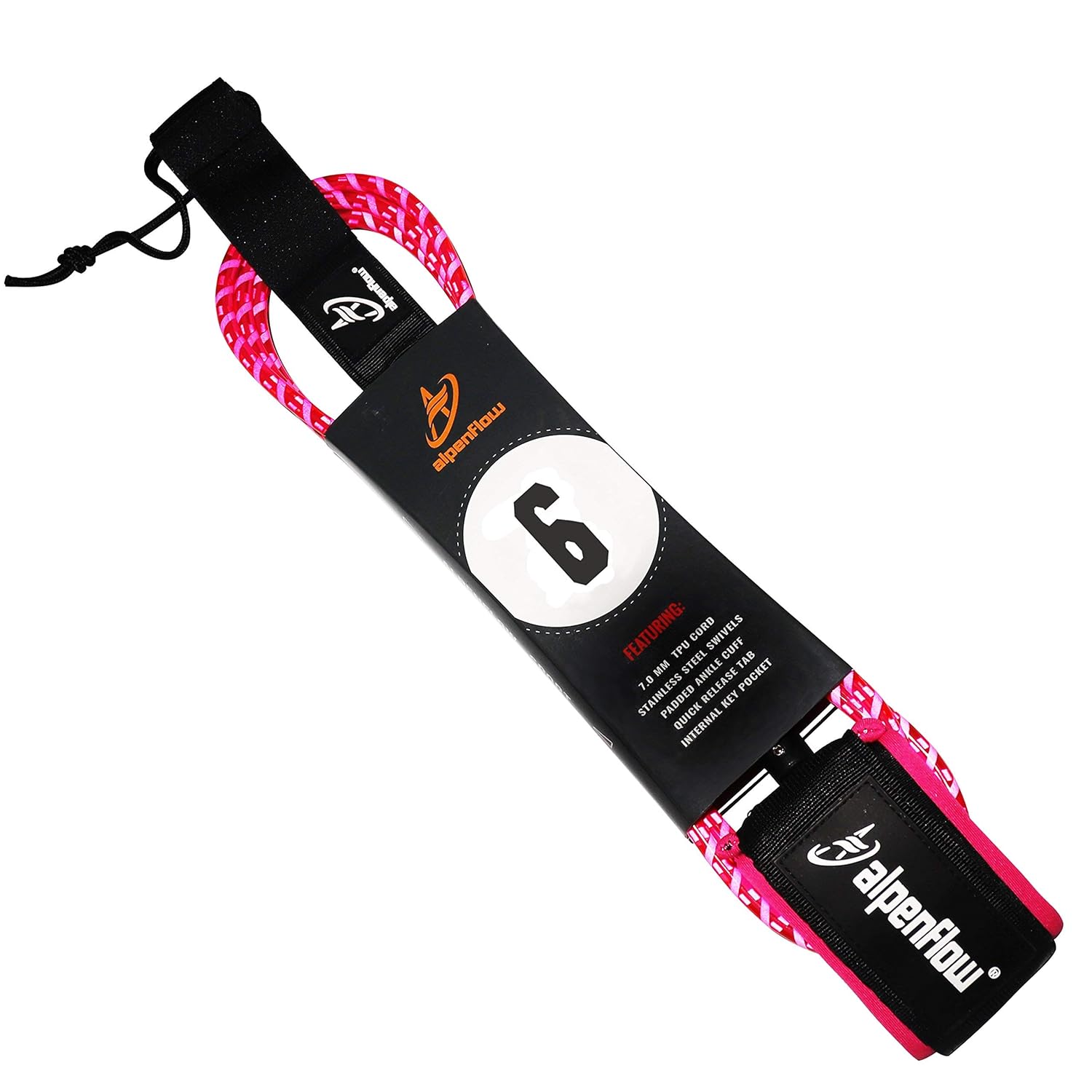 A ALPENFLOW Surfboard Leash 7mm 6ââ‚¬â„¢ Straight Leash with Double