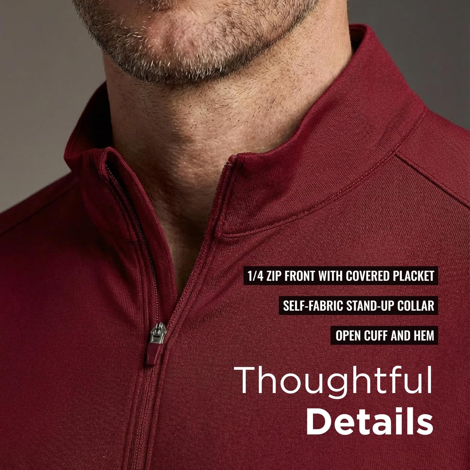 Antigua Men's Tribute Quarter-Zip Pullover - Lightweight Breathable Long-Sleeve Pullover for Golf, Travel & Casual Wear - Image 7