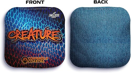 Miniatura 7 de Cornhole Coastal Juego de 4 bolsas de maíz profesionales reguladoras para juegos de lanzamiento de cornhole, para todos los niveles de habilidad