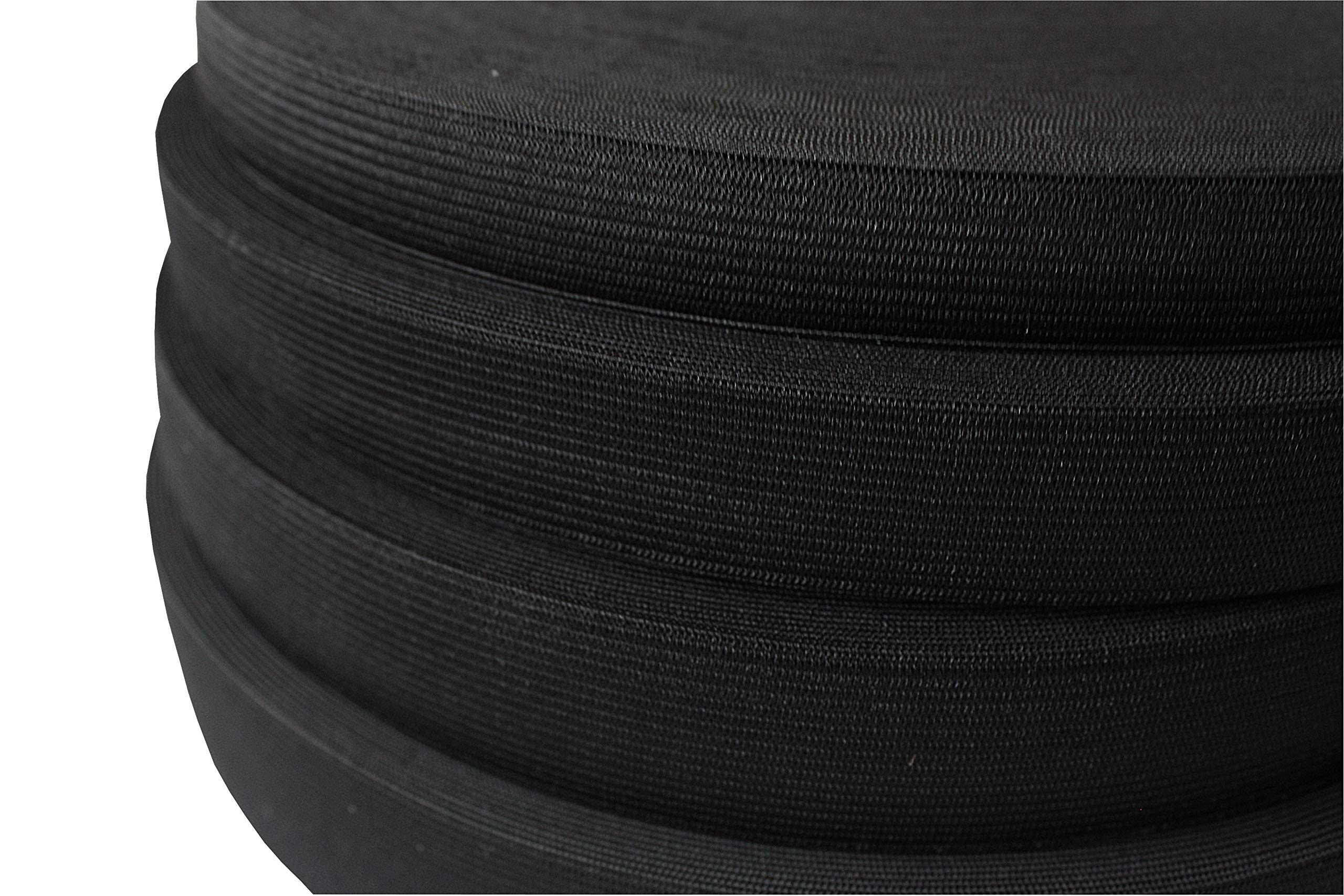 Tukan-tex - Nastro elastico da 25 m bianco/nero; larghezza