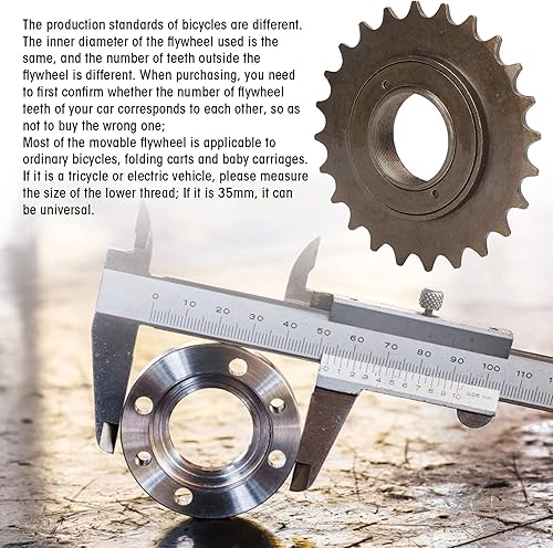 Miniatura 3 de Rueda libre trasera de una sola velocidad 24T para el triciclo plegable de la bicicleta de BMX