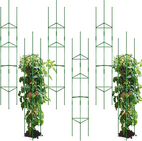 Sunnyray 6 Pcs Tomato Cage up to Plant Cage 72 Inch