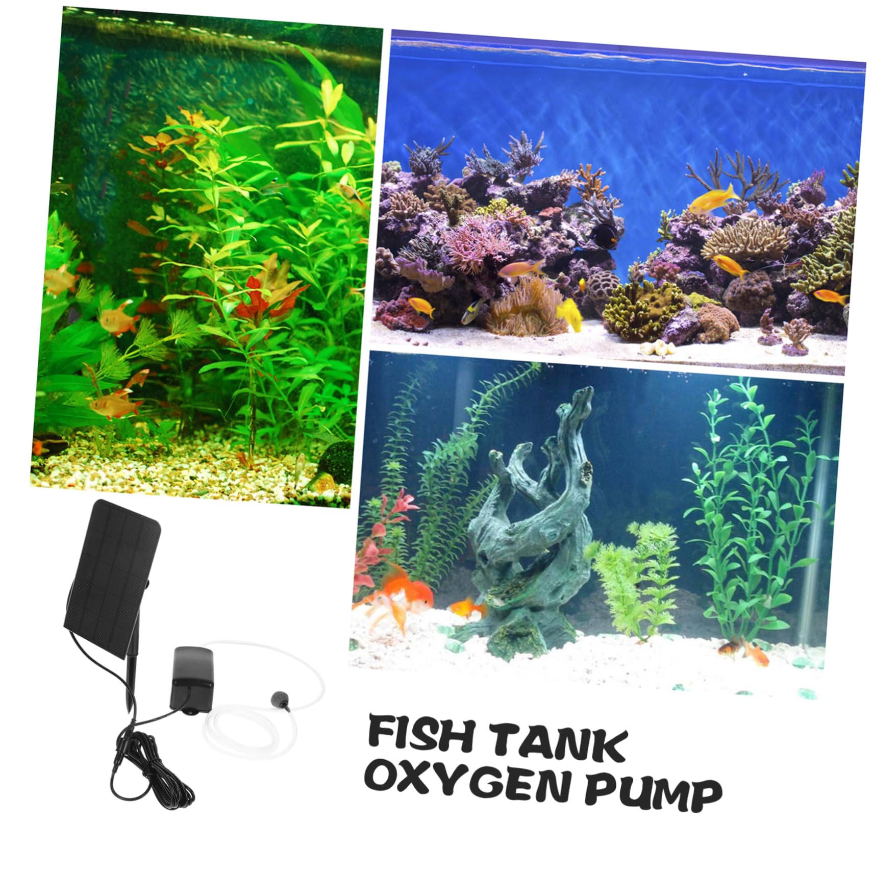 TOYANDONA 2 Pezzi Pompa ad solare air pump pompa ad aria aeratore per laghetto pompa solare dell'acquario aeratore per acquari aeratori per laghetti all'aperto cristallo di silicio