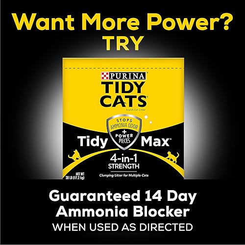 Miniatura 7 de Purina Tidy Cats 4 en 1, aserrín para gatos con fuerza de aglomeración., 4 en 1 fuerte