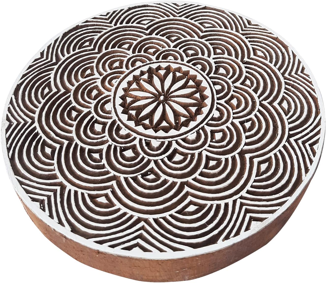 Royal Kraft Wooden Printing Block - DIY Henna Fabric Textile Paper Clay Pottery Stamp ESIBHtag010