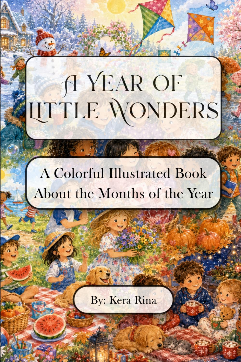 A Year of Little Wonders: A Colorful Illustrated Book About the Months of the Year