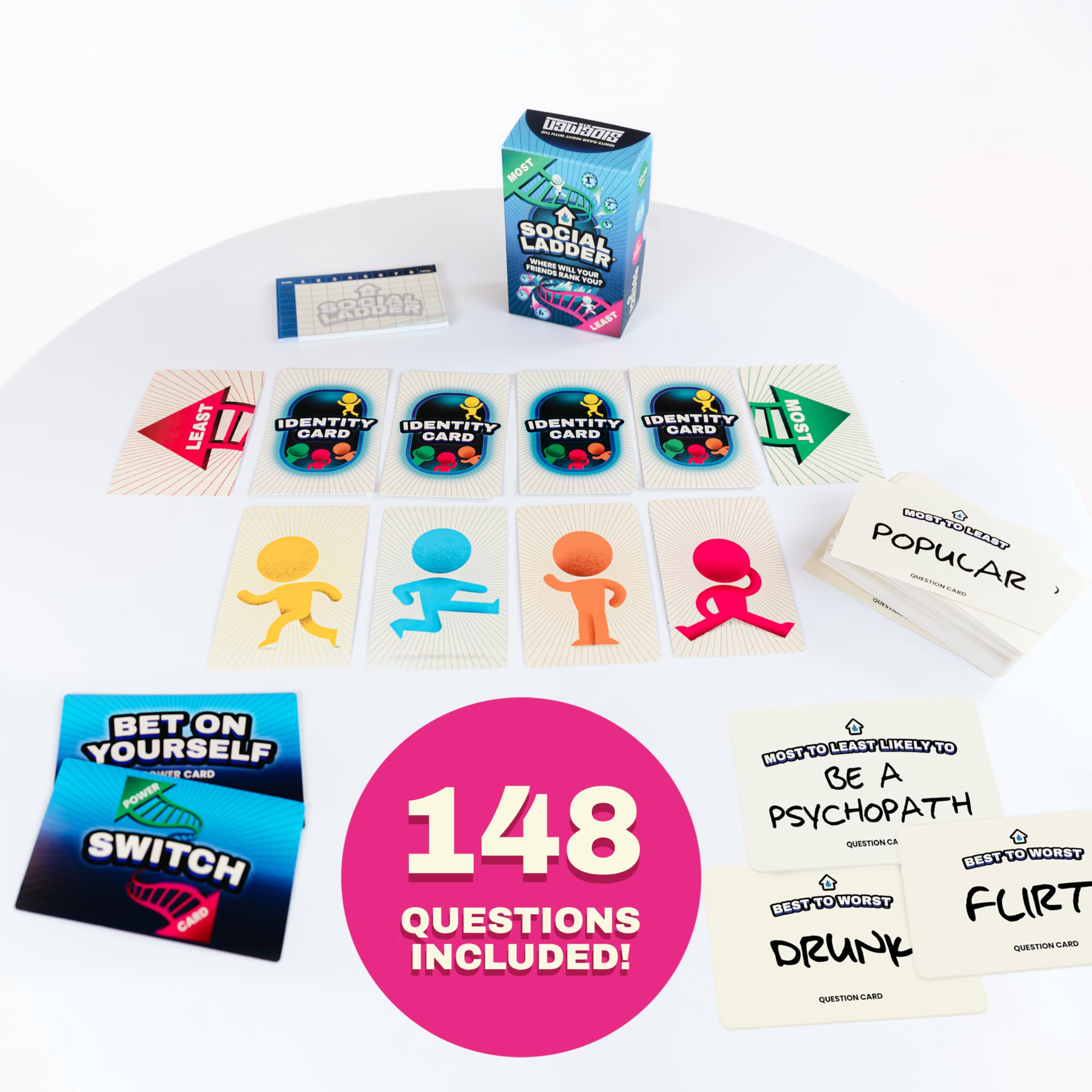The Sidemen SOCIAL LADDER Card Game, Vibrant Colors, small - Image 2