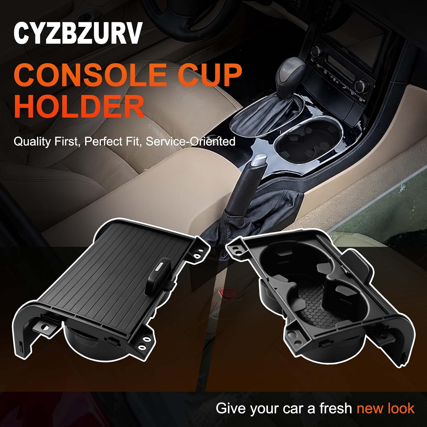 Center Console Cup Holder Compatible with 2005-2013 Chevy Corvette C6