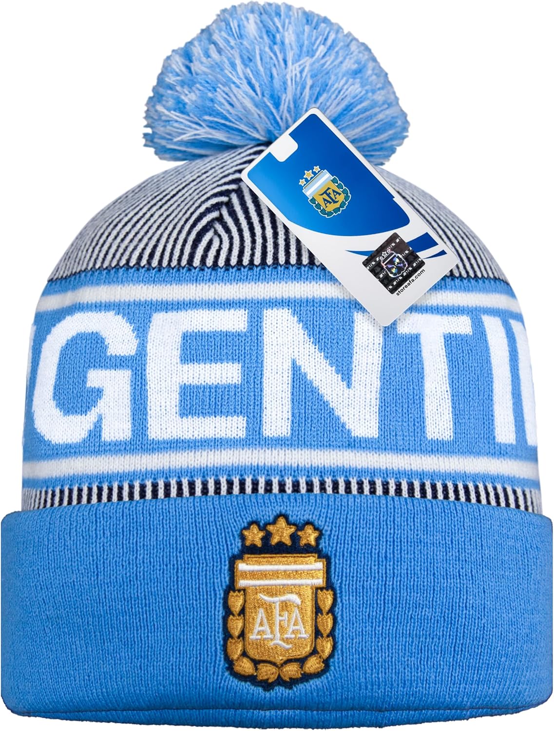 Icon Sports Officially Licensed Argentine Football Association Lionel Messi Beanie - Unisex Adult