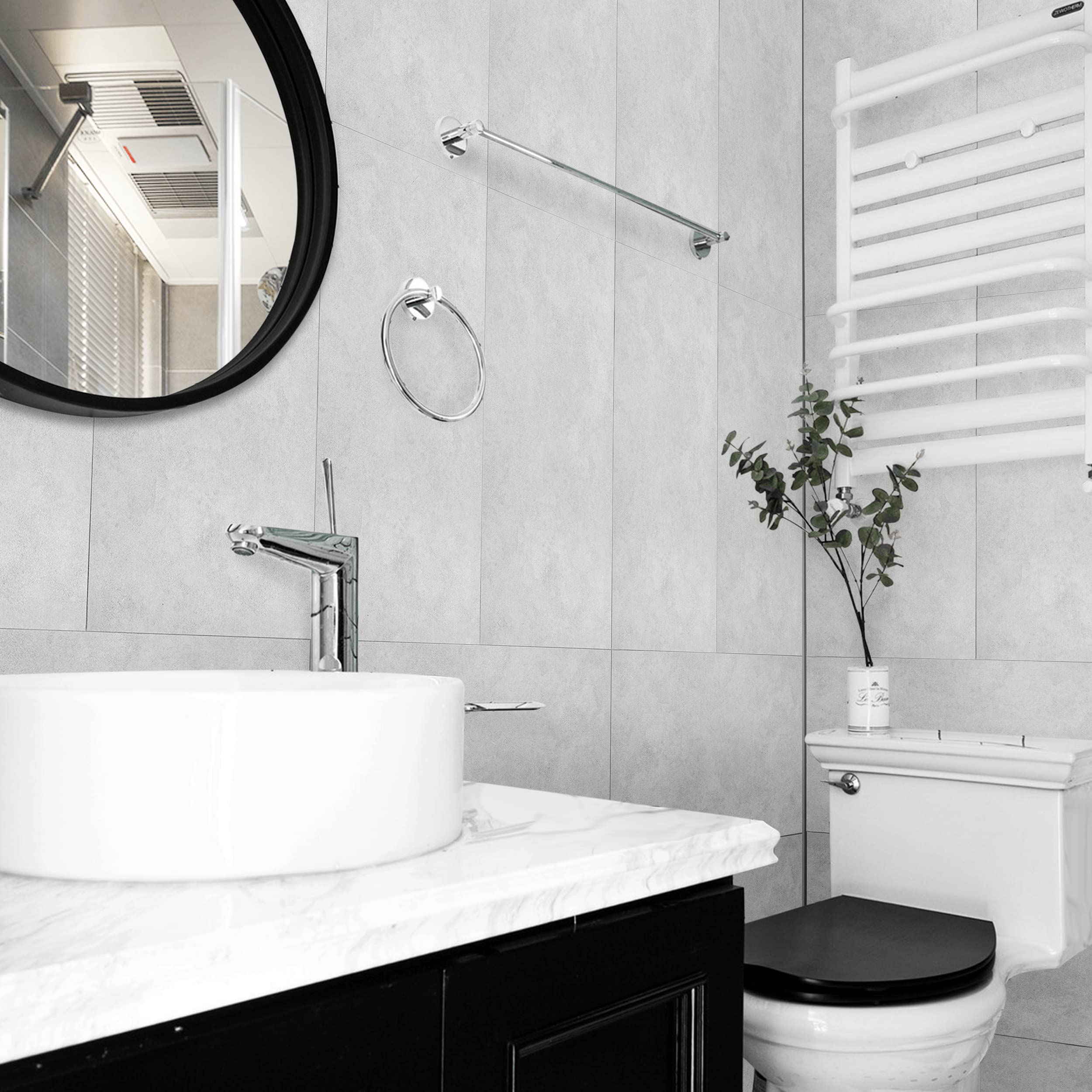 Buy ZXMOTO Interlocking Vinyl Wall Tile 8 Panels 24" x 12" Waterproof