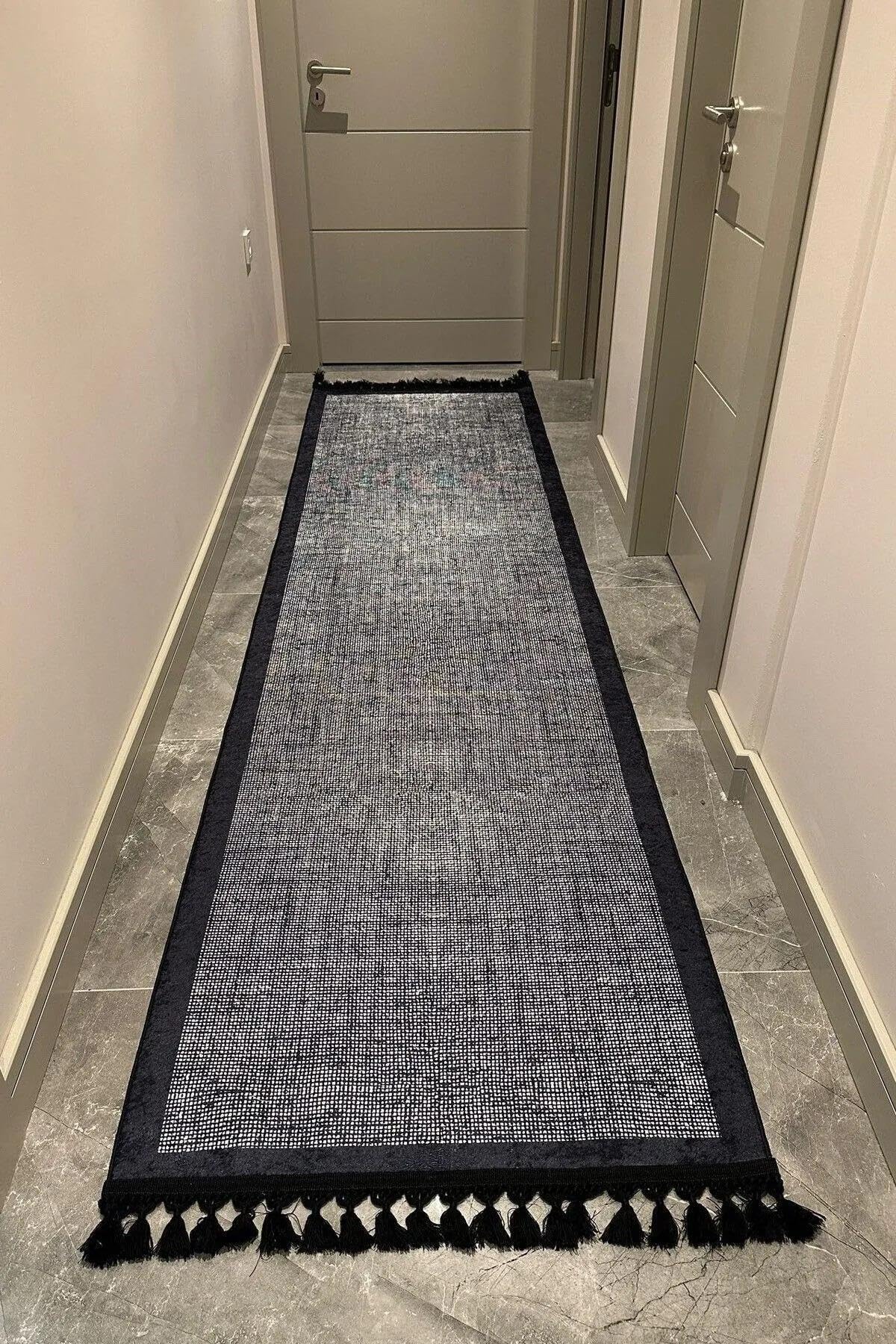 Monnhein Çok Renkli Yolluk Eva - Yıkanabilir, Kaymaz Taban, Dijital Baskılı, Leke Tutmaz, İnce Hav, Modern Koridor, Mutfak, Antre ve Salon için Dekoratif Yolluk