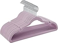 Vista 8 de SONGMICS UCRF029W05 - Paquete de 50 ganchos de terciopelo antideslizantes para trajes con muescas para el hombro, barra para pantalones, gancho