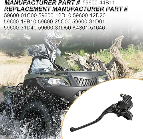 Miniatura 4 de M MATI Cilindro maestro de freno delantero para Suzuki ATV KingQuad QuadRacer QuadRunner QuadSport Vinson Ozark Eiger LTA LTF 59600-44B11